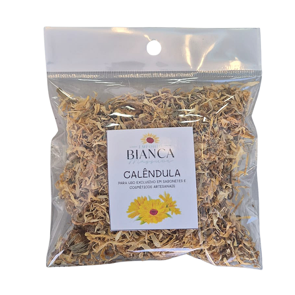 Chá de Calêndula para uso em sabonetes e cosméticos artesanais - 20g