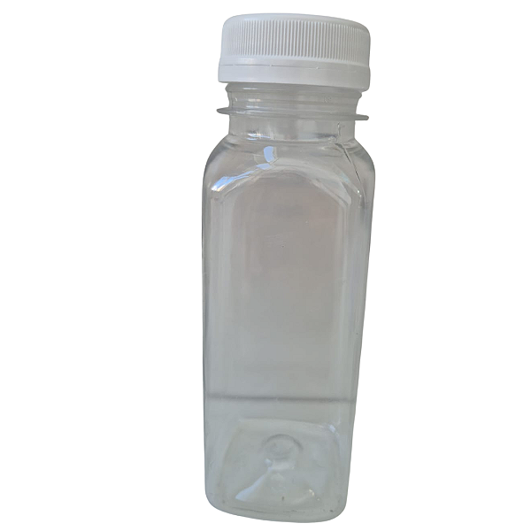 Garrafa Pet Quadrada com tampa 200ml para Geléia de banho
