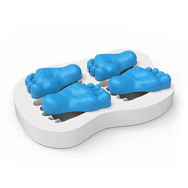 Molde de Silicone Pe de Bebe Par 4Cav