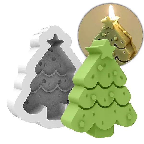 Molde de Silicone Arvore de Natal