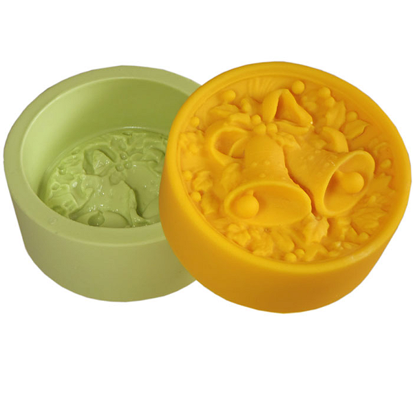 Molde de silicone Redondo com Sinos