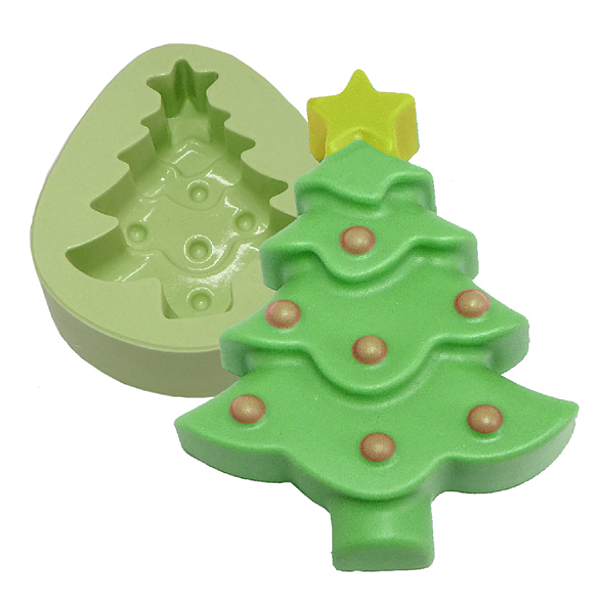 Molde de silicone Arvore de Natal deitada