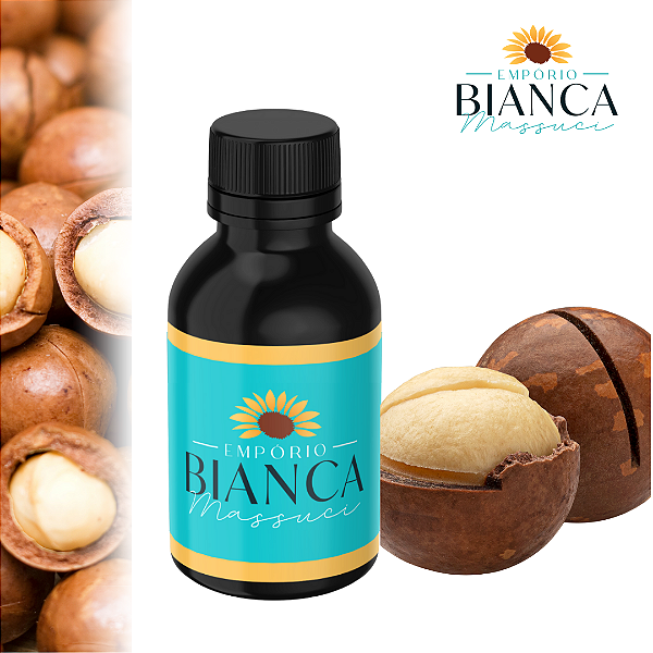 Óleo vegetal para sabonetes e cosméticos - Macadâmia 100ml