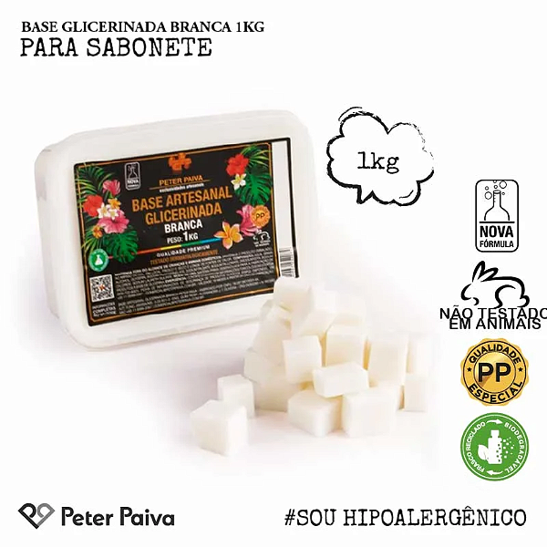 Base Glicerinada Branca Peter Paiva - 1kg