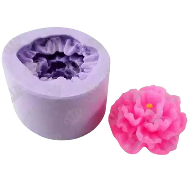 Molde de Silicone Peônia Dobrada