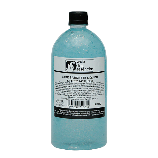 Base p/ Sabonete Liquido Gel Gliter Azul - Yantra 1L