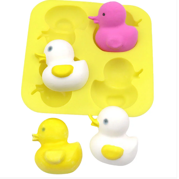 Forma de Silicone Molde Pato