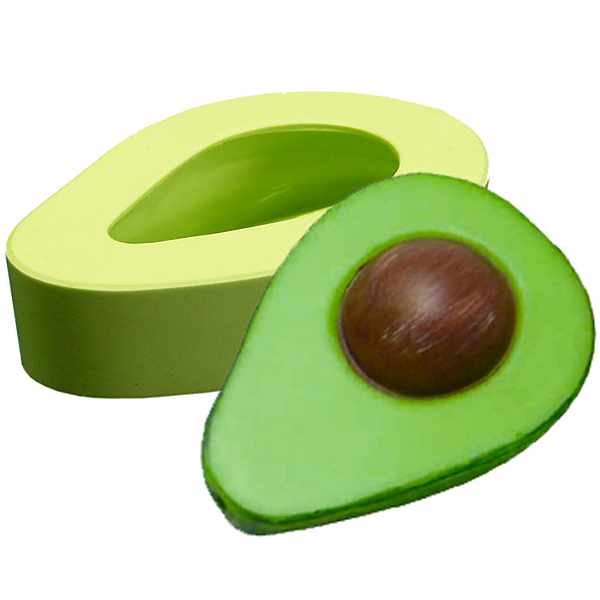 Molde de silicone Abacate Metade Mini