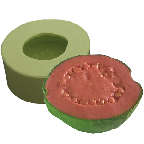 Molde de silicone Goiaba Metade