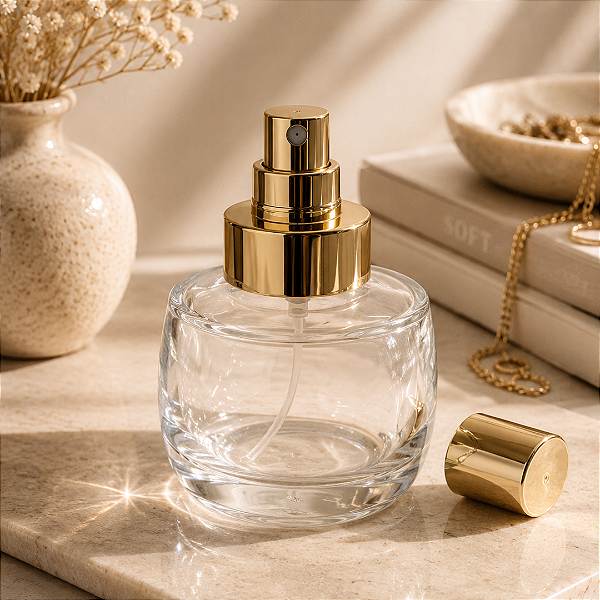 Frasco de vidro Jade - válvula spray - 100ml
