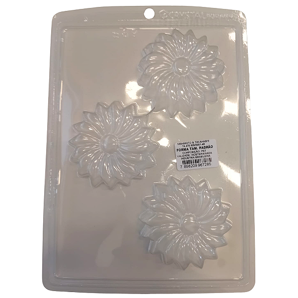 Molde de acetato - Flor Maragarida 3 cav