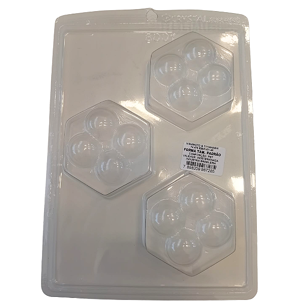 Molde de acetato - Massageador hexagonal 4