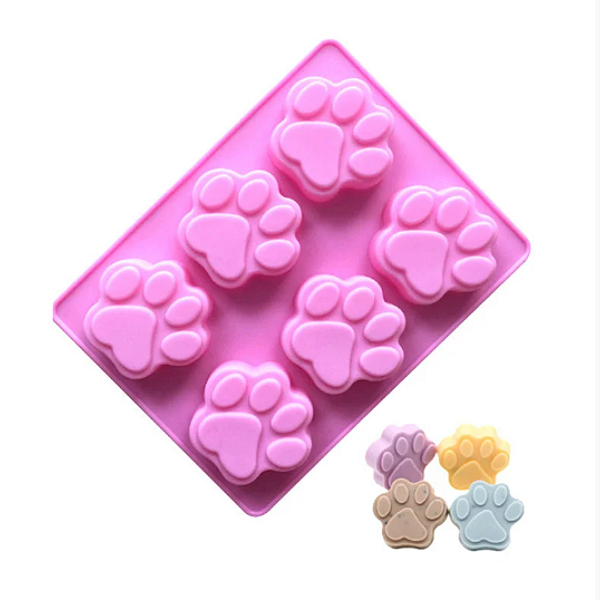 Forma de Silicone Molde Pata de Cachorro