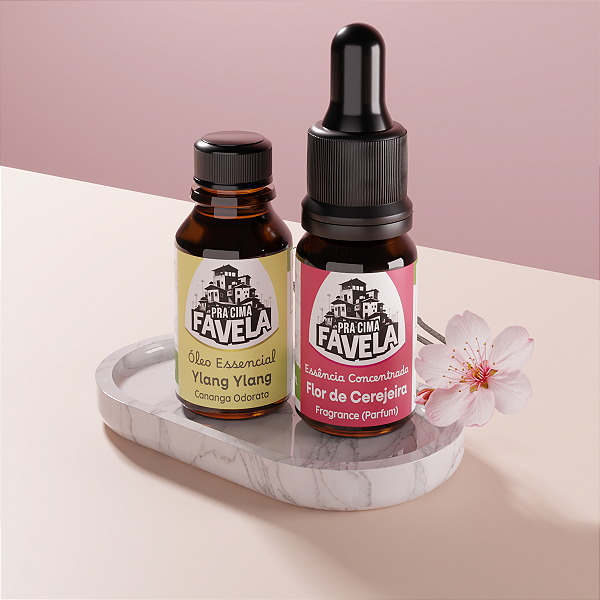 Kit Feminilidade & Equilíbrio de Óleo Essencial e Essência - PRA CIMA FAVELA