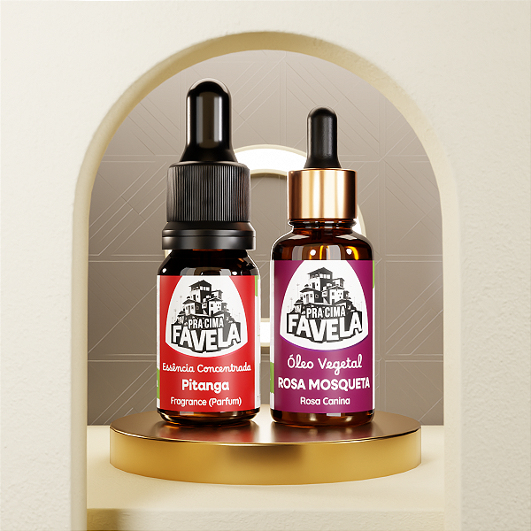 Kit Pele & Perfume de Óleo Vegetal e Essência - PRA CIMA FAVELA