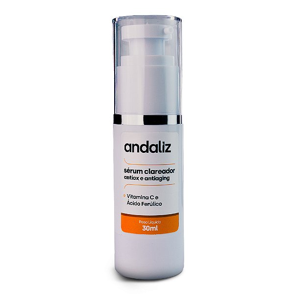 Sérum Clareador Antiox e Antiaging com Vitamina C e Ácido Ferúlico 30ml - Andaliz