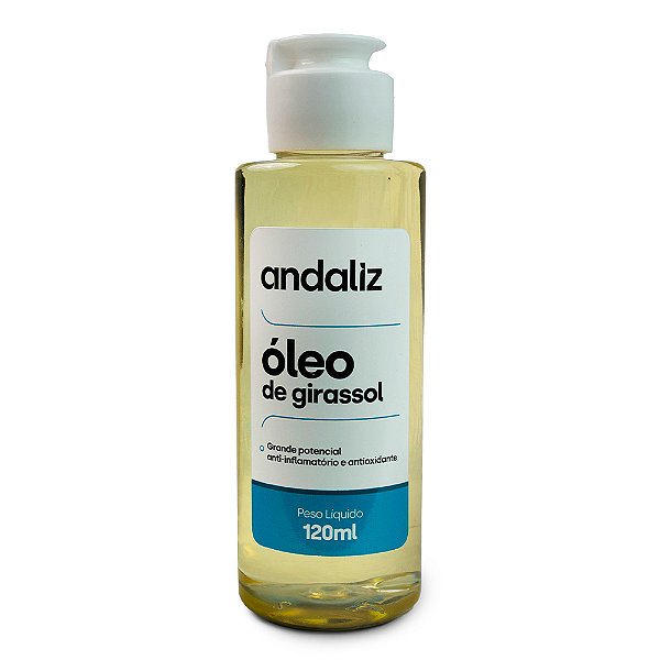 Óleo de Girassol (hidratante e antioxidante para pele) 120ml - Andaliz