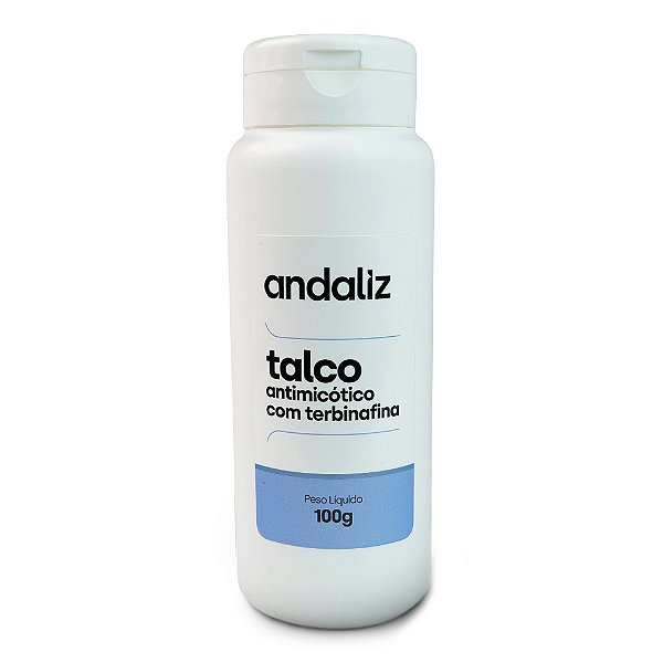 Talco Antimicótico com Terbinafina (elimina mau odor) 100g - Andaliz