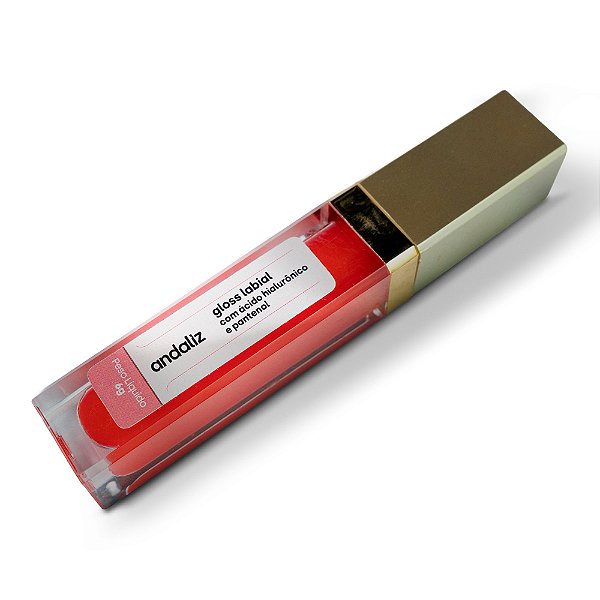 Gloss Labial com Ácido Hialurônico e Pantenol 6g - Andaliz