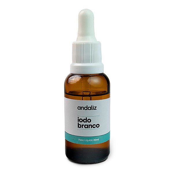Iodo Branco (antisséptico e fortalecedor de unhas) 30ml - Andaliz