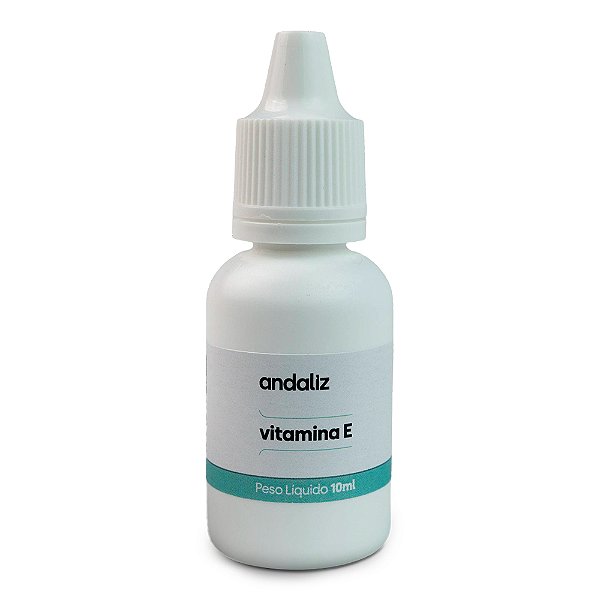 Vitamina E (antioxidante e antissinais para pele) 10ml - Andaliz