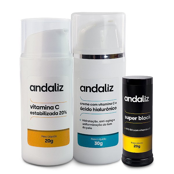 Kit Vitamina C: Viço e Proteção Antioxidante – Andaliz