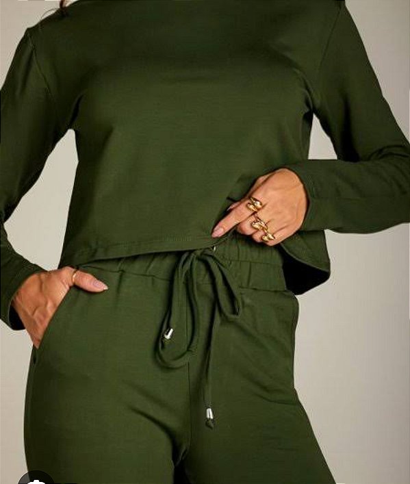 Conjunto Calça e Blusinha Moletinho