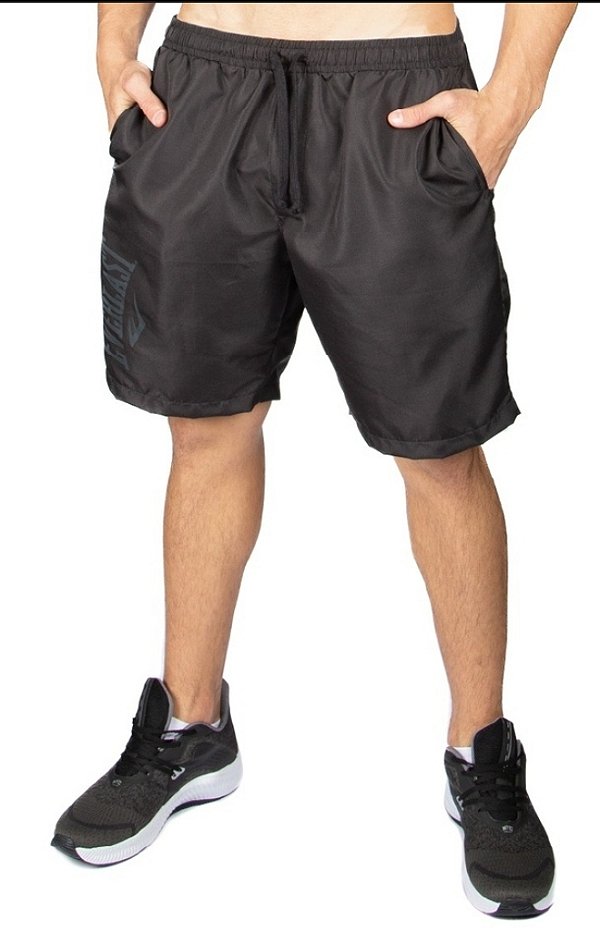 Bermuda Tactel Preta Masculina - Conforto e Estilo