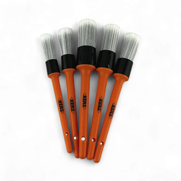 Kit 5 Pincéis Limpeza Detalhada Master Touch Sintético Kers