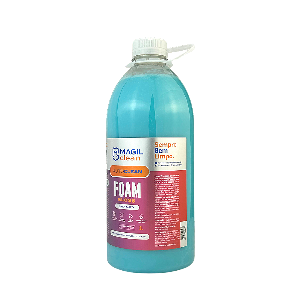 Foam Gloss Lava Auto Shampoo Concentrado 3,0L Magil Clean