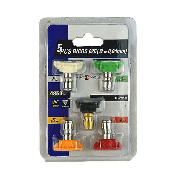 Kit Jogo 5 Bicos Engate Rápido 025 0,94mm Sigma Tools