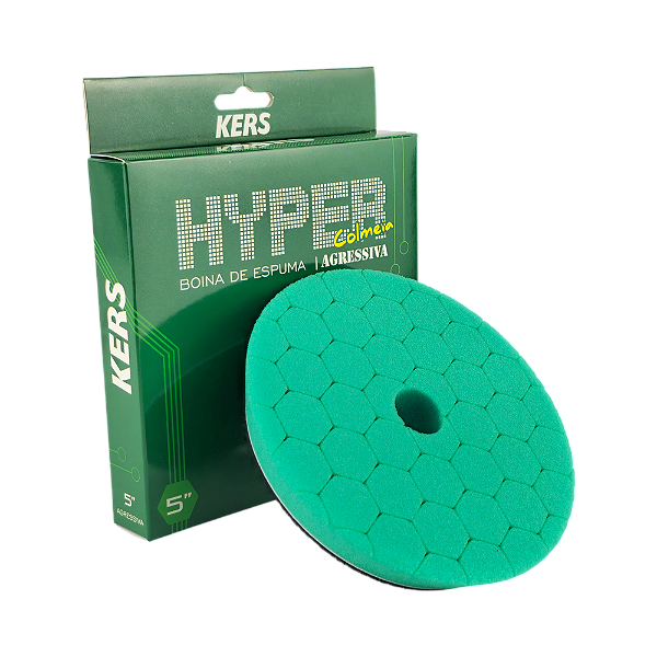 Boina de Espuma Colmeia Hyper 5'' Verde Agressiva Corte Kers