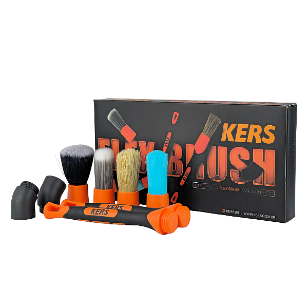 Kit de Pincéis Flex Brush Angular e Reto 80mm Kers