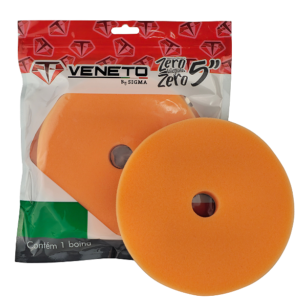 Boina de Espuma 5" Laranja Nível 4 Refino Veneto