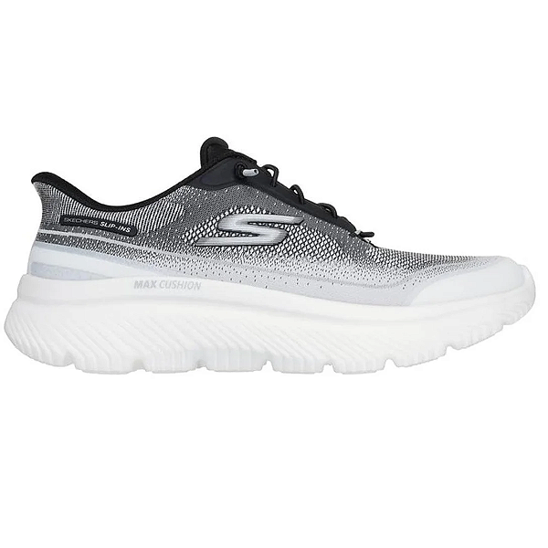Tênis Skechers Go Walk Max Cushioning Hyper Masculino – Branco e Preto
