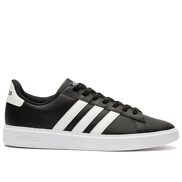 Tênis Adidas Grand Court Base 2.0 Masculino - Preto e Branco