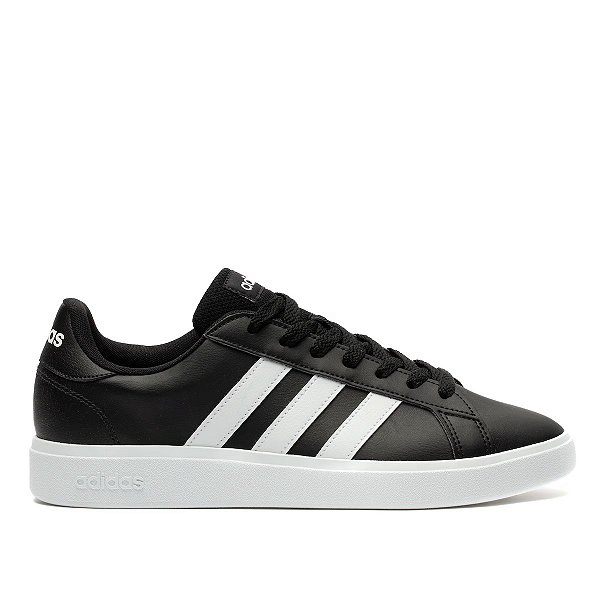 Tênis Adidas Grand Court Base 2.0 Masculino - Preto e Branco