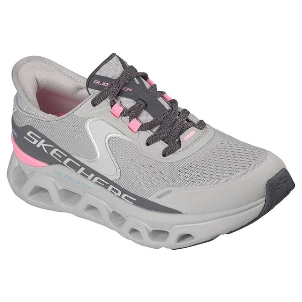 Tênis Feminino Skechers Glide-Step Altus - Cinza e Rosa