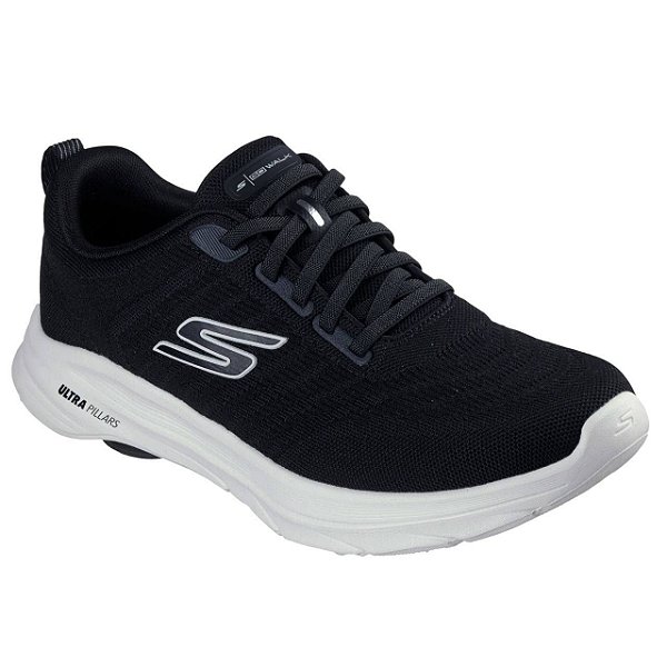 Tênis Skechers Go Walk 8 Masculino - Preto e Branco