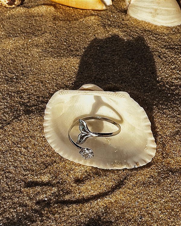 Anel Sereia com pedra