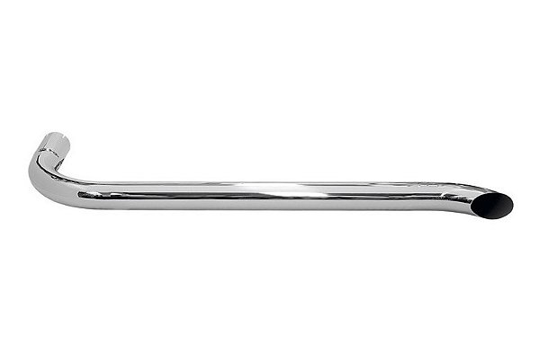 Tubo Cano Lateral 5 Polegada 195cm Cromado Escape Caminhão
