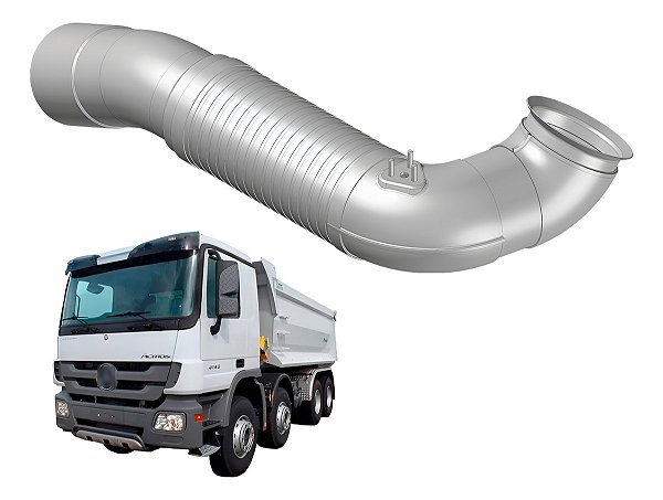 Tubo Cano Inox Escapamento Mercedes B Actros 4844 K - Euro 5