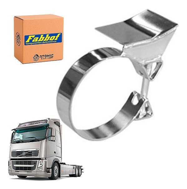 Abraçadeira 5 Poleg Suporte Escapamento Volvo Fh 2015 A 2017