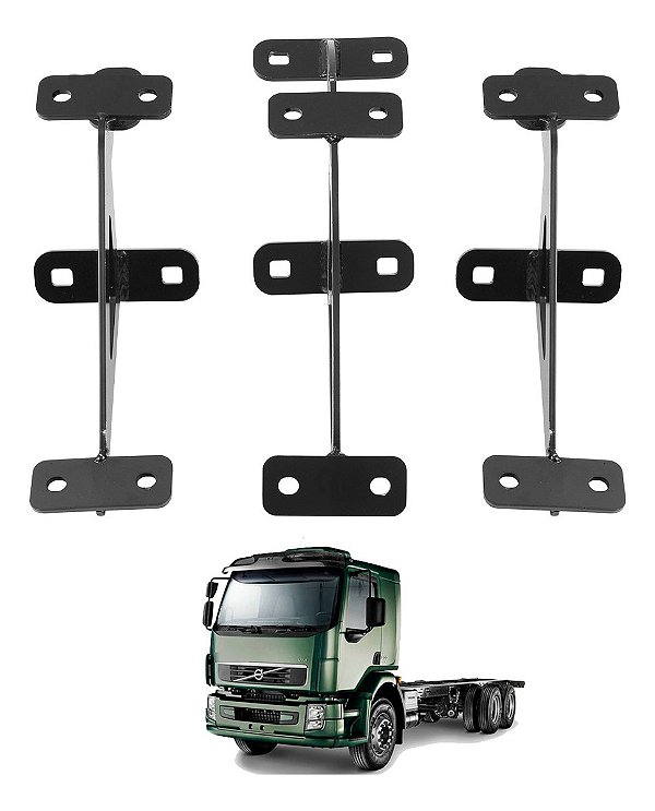 Kit Suporte Fixação Tapa Sol Volvo Vm 17/23/260/310