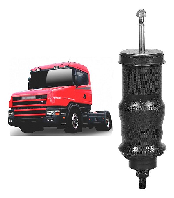 Amortecedor Mola Pneum  Cabine Scani Serie 4 T - Traseiro