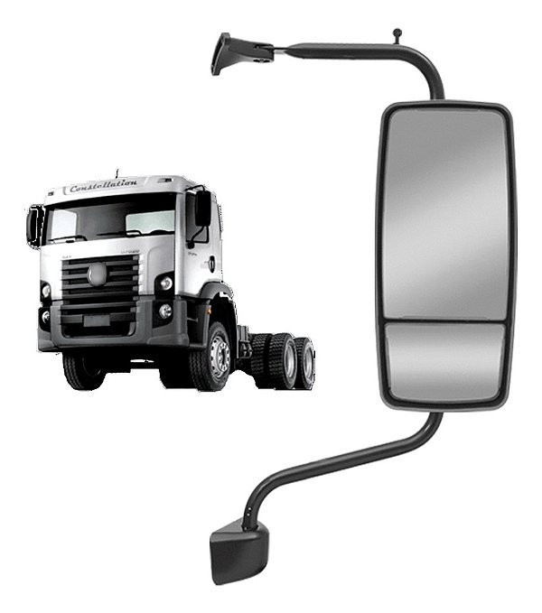Espelho Retrovisor Bifocal Vw 13180 A 31320 Até 2011 Convexo