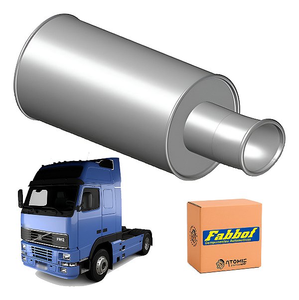 Silencioso Escapamento Volvo Fh/fm 2004 A 2011 - Euro 3