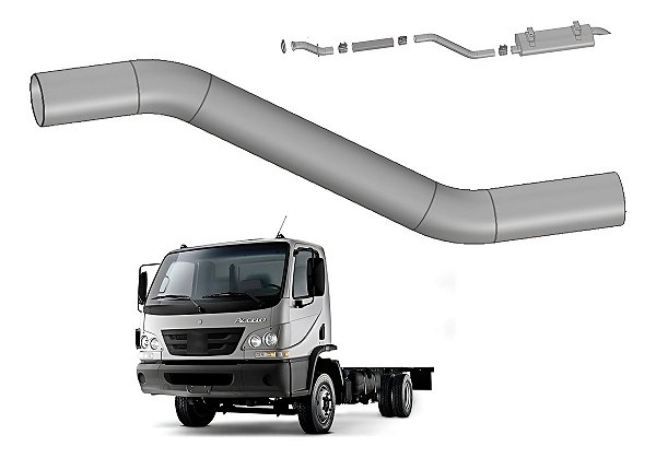 Tubo Cano Motor Escapamento Mercedes Accelo 915 Até 2011