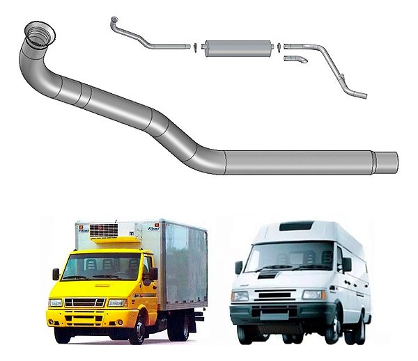 Tubo Saída Motor Escapamento Iveco Daily 4912 - Euro 3 2,5p