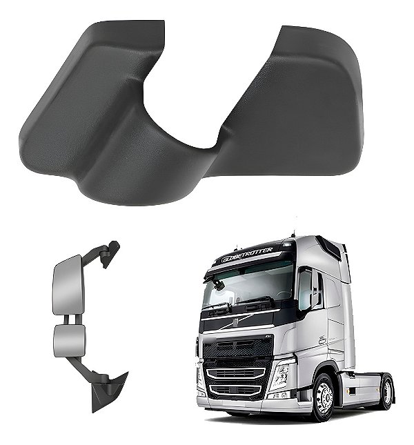Capa Acabamento Retrovisor Superior Volvo Fh 2015 A 2022 Le